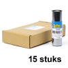 Aanbieding: 15x Zebra 2300 wax ribbon (02300GS11007) 110 mm x 74 m (123inkt huismerk)