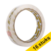 Aanbieding: 16x 123inkt standaard plakband 19 mm x 66 m
