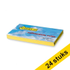 Aanbieding: 24x 123inkt zelfklevende notes geel 76 x 127 mm