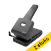 Aanbieding: 2x 123inkt Heavy Duty perforator zwart 2-gaats (60 vel) 302868 - 1