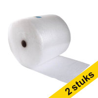 Aanbieding: 2x 123inkt luchtkussenfolie transparant (50 cm x 100 m)