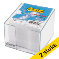 Aanbieding: 2x 123inkt memokubus + vulling (1000 vel) 302840
