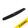 Aanbieding: 2x 123inkt memoryfoam toetsenbord polssteun zwart 302865 - 1