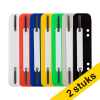 Aanbieding: 2x 123inkt snelhechterstrips 6 en 8 cm met perforatie assorti (250 stuks) 302378 - 1