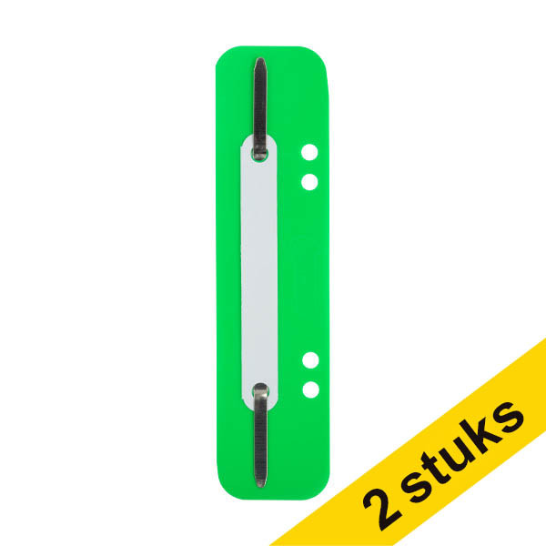 Aanbieding: 2x 123inkt snelhechterstrips 6 en 8 cm met perforatie groen (100 stuks) 202143 - 1