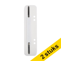 Aanbieding: 2x 123inkt snelhechterstrips 6 en 8 cm met perforatie wit (100 stuks) 202145