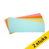 Aanbieding: 2x 123inkt trapezium scheidingsstrook 240 x 105 / 60 mm assorti (500 stuks) 302404 - 1
