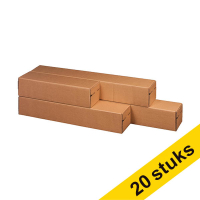 Aanbieding: 2x 123inkt verzendkoker vierkant A0 (10 stuks) 302883