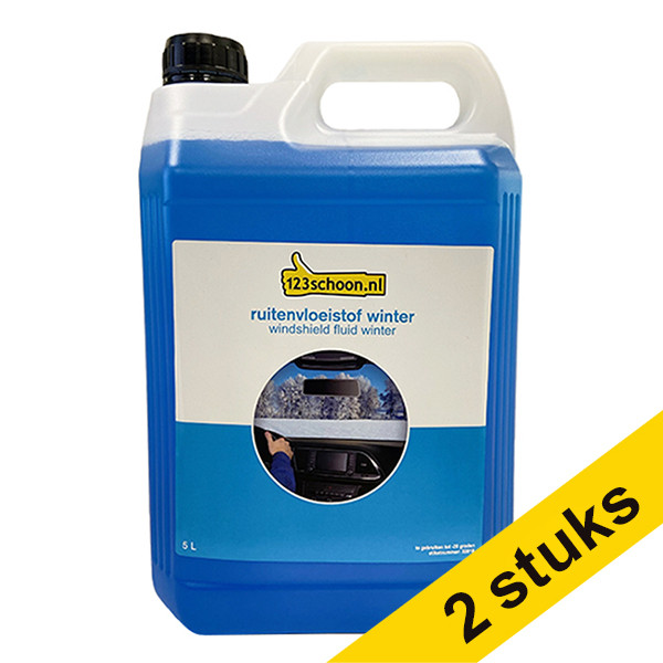 Aanbieding: 2x 123schoon ruitenwisservloeistof -20 winter (5 liter) SDR06066 - 1