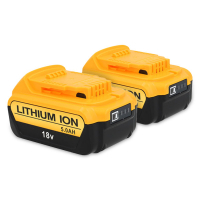 Aanbieding: 2x DeWalt DCB184 XR Li-ion accu's (18 V, 5.0 Ah, 123accu huismerk) ADE01205