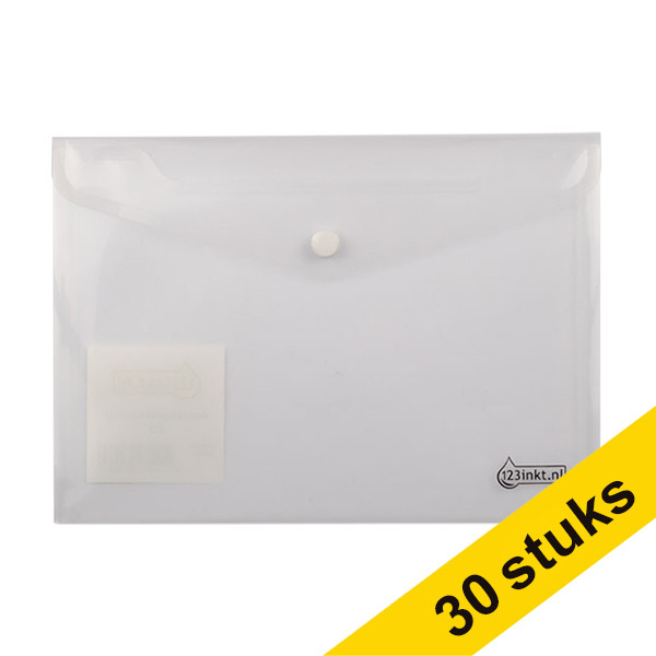 Aanbieding: 30x 123inkt documentenvelop A5 transparant  301338 - 1