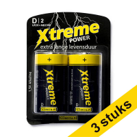 Aanbieding: 3x 123accu Xtreme Power LR20 D batterij 2 stuks