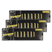 Aanbieding: 3x 123accu Xtreme Power MN1500 Penlite AA batterij 24 stuks ADR00107