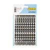 Aanbieding: 3x 123inkt 0-9 etiketten zwart  301533 - 2