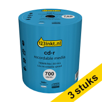 Aanbieding: 3x 123inkt DVD+R 100 stuks op spindel