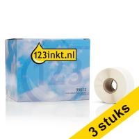 Aanbieding: 3x 123inkt LW650 2093093 / 99012 brede adresetiketten voordeelverpakking 12 stuks