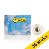 Aanbieding: 3x 123inkt LW650 brede adresetiketten voordeelverpakking 12 stuks (89 x 36 mm) 650760