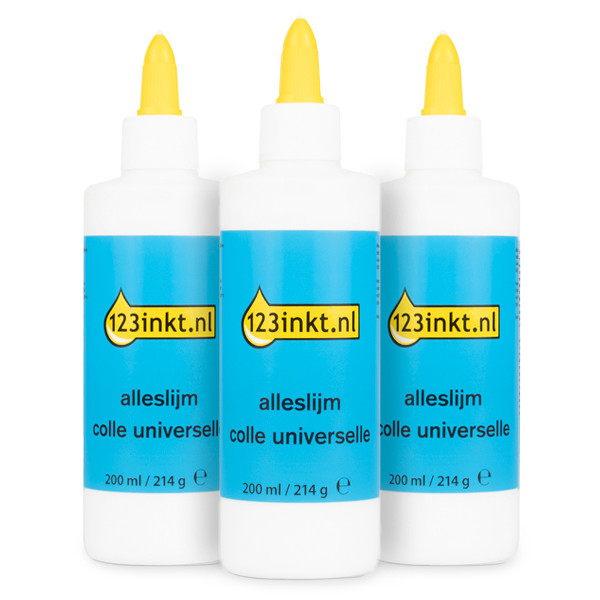 Aanbieding: 3x 123inkt alleslijm flacon (200 ml)  301064 - 1