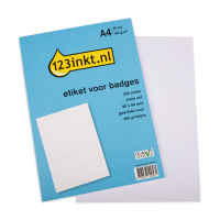 Aanbieding: 3x 123inkt badgekaart 90 x 54 mm (200 naambadges)  301463