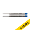 Aanbieding: 3x 123inkt balpen navulling fijn blauw (6 stuks) 302739 - 1