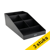 Aanbieding: 3x 123inkt bureauorganizer zwart