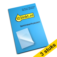 Aanbieding: 3x 123inkt creditcard lamineerhoes 54 x 86 mm glanzend 2x125 micron (100 stuks)