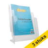 Aanbieding: 3x 123inkt folderhouder A4 met 3 vakken 301561 - 1