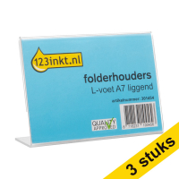 Aanbieding: 3x 123inkt folderhouder L-voet A7 liggend