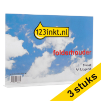 Aanbieding: 3x 123inkt folderhouder T-voet A4 liggend