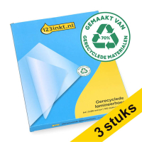 Aanbieding: 3x 123inkt gerecyclede document lamineerhoes A4 glanzend 2x80 micron (100 stuks)