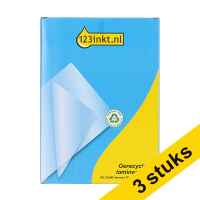 Aanbieding: 3x 123inkt gerecyclede document lamineerhoes A5 glanzend 2x80 micron (100 stuks)