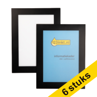 Aanbieding: 3x 123inkt informatiekader A6 zelfklevend zwart (2 stuks)