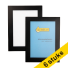 Aanbieding: 3x 123inkt informatiekader A6 zelfklevend zwart (2 stuks) 301729 - 1