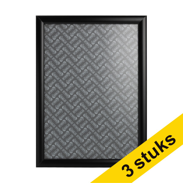 Aanbieding: 3x 123inkt kliklijst met zwarte aluminium frame A3 302555 - 1