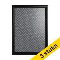 Aanbieding: 3x 123inkt kliklijst met zwarte aluminium frame A3 302555