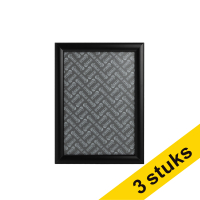 Aanbieding: 3x 123inkt kliklijst met zwarte aluminium frame A4 302553