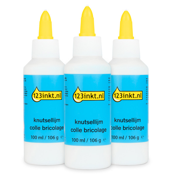 Aanbieding: 3x 123inkt knutsellijm flacon (100 ml)  301062 - 1