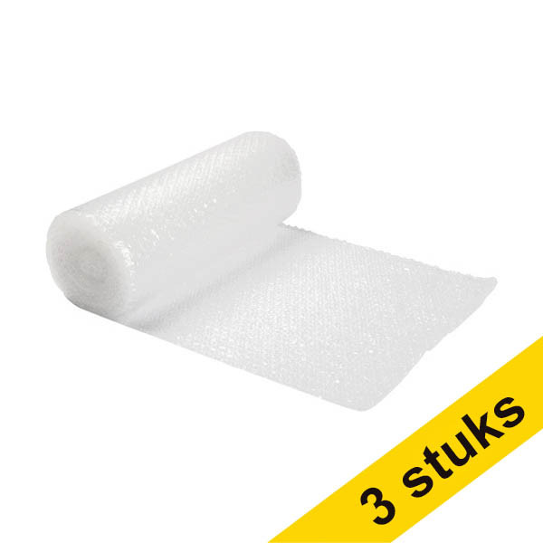 Aanbieding: 3x 123inkt luchtkussenfolie transparant (40 cm x 10 m) 303152 - 1