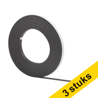 Aanbieding: 3x 123inkt magneetband zelfklevend 1 cm x 10 m