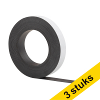 Aanbieding: 3x 123inkt magneetband zelfklevend 2,5 cm x 10 m