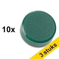 Aanbieding: 3x 123inkt magneten 15 mm groen (10 stuks)