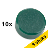 Aanbieding: 3x 123inkt magneten 20 mm groen (10 stuks)