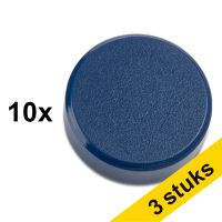 Aanbieding: 3x 123inkt magneten 30 mm blauw (10 stuks)