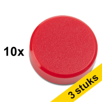 Aanbieding: 3x 123inkt magneten 30 mm rood (10 stuks)