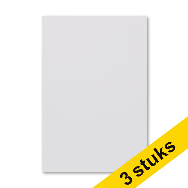 Aanbieding: 3x 123inkt magnetisch uitwisbaar vel wit (20 x 30 cm) 302148 - 1