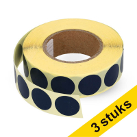 Aanbieding: 3x 123inkt markeringspunten Ø 18 mm donkerblauw (1.000 etiketten op rol) 035243