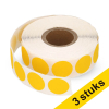 Aanbieding: 3x 123inkt markeringspunten Ø 18 mm donkergeel (1.000 etiketten op rol) 035231 - 1