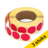 Aanbieding: 3x 123inkt markeringspunten Ø 18 mm roze (1.000 etiketten op rol) 035245 - 1