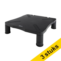 Aanbieding: 3x 123inkt monitorstandaard zwart 302870