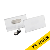 Aanbieding: 3x 123inkt naambadge met magneet 75 x 40 mm (25 stuks)